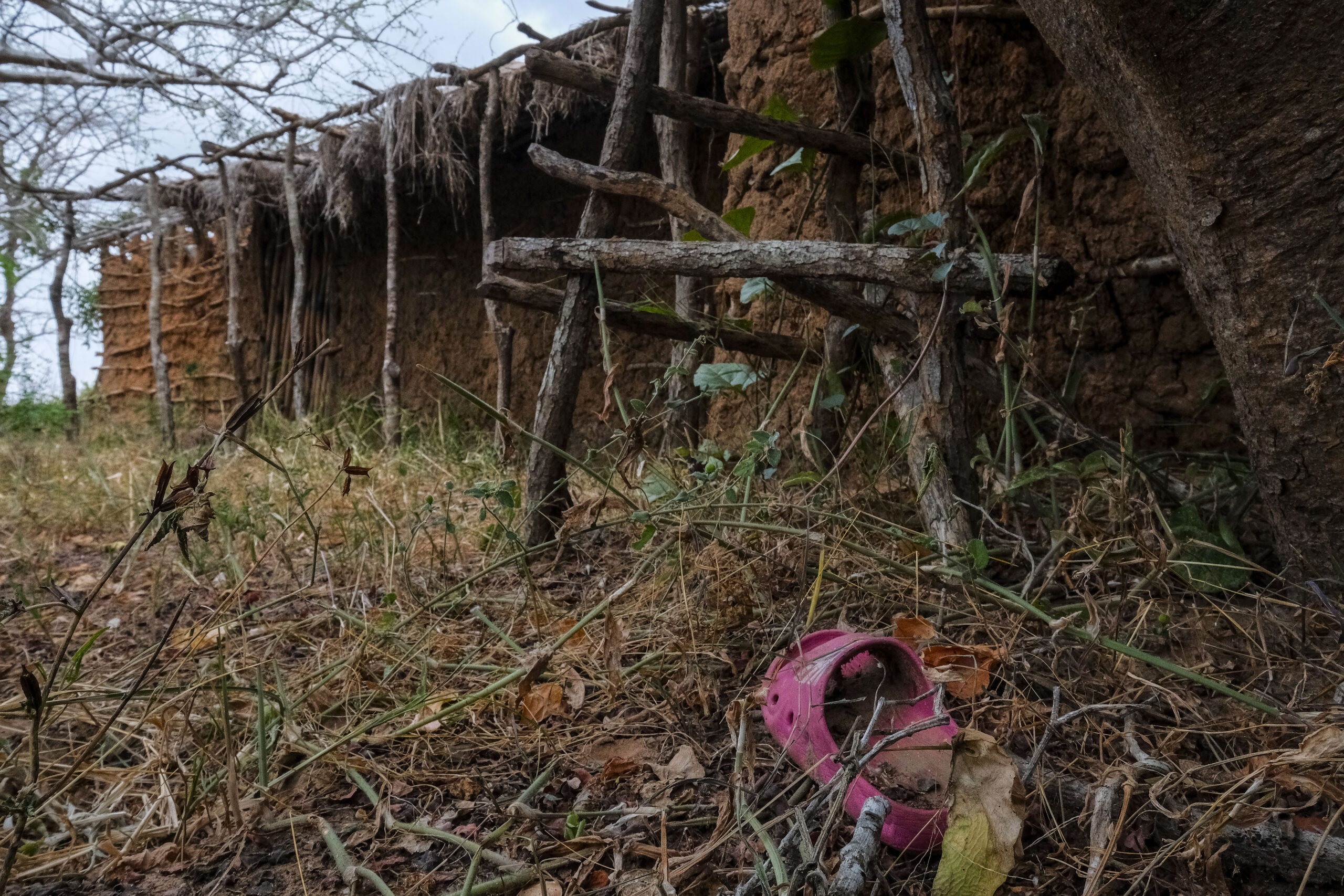 CAPTION in Shakahola, Kenya on 20 February, 2024. (Photo by Kabir Dhanji) Subdeck: So-called waiting for bay for rebellious older children was actually a place where they were tied in the sun until they died. Subdeck: So-called waiting for bay for rebellious